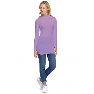 Tee-shirt long col montant et manches longues en modal PENNY10