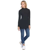 Tee-shirt long col montant et manches longues en modal PENNY10