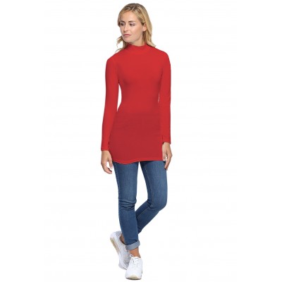 Tee-shirt long col montant et manches longues en modal PENNY10