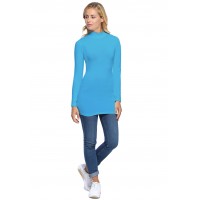 Tee-shirt long col montant et manches longues en modal PENNY10