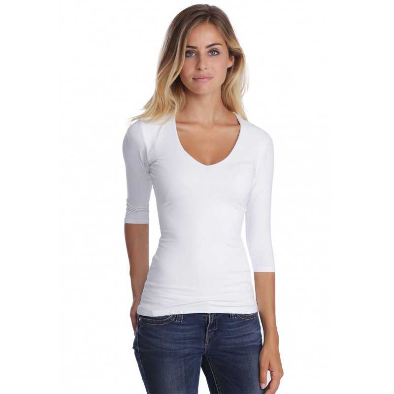 T-shirt col V manches longues femme – Sylvia | Rendez-Vous Paris T-shirt col V manches longues femme – Sylvia | Rendez-Vous Paris