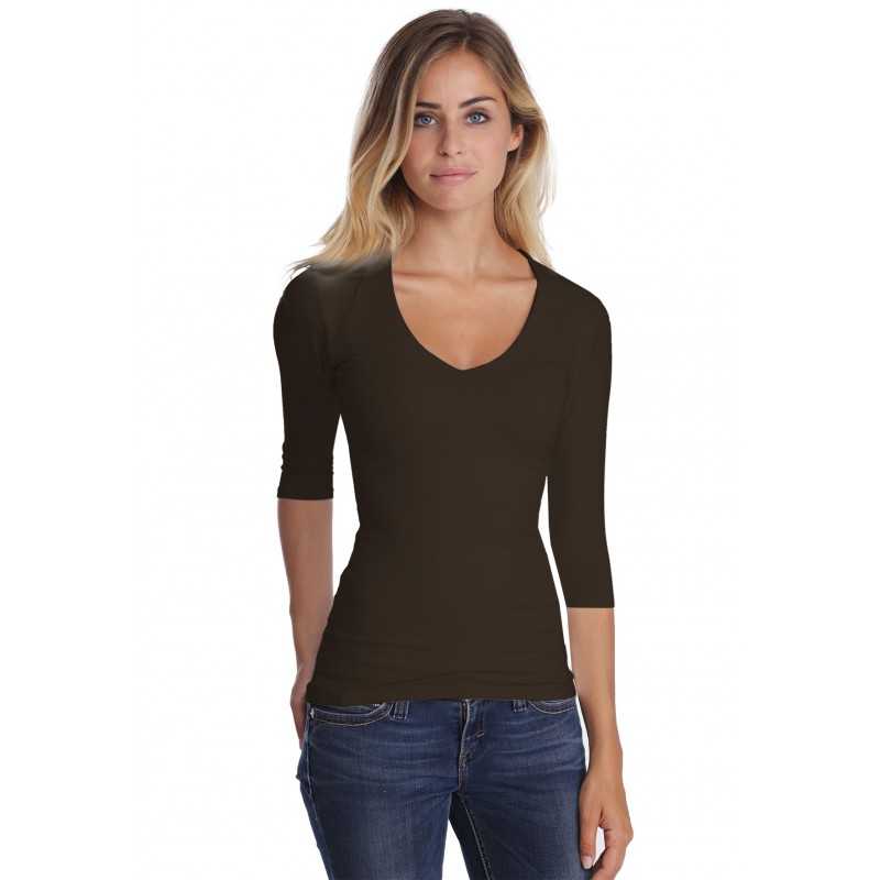 T-shirt col V manches longues femme – Sylvia | Rendez-Vous Paris T-shirt col V manches longues femme – Sylvia | Rendez-Vous Paris