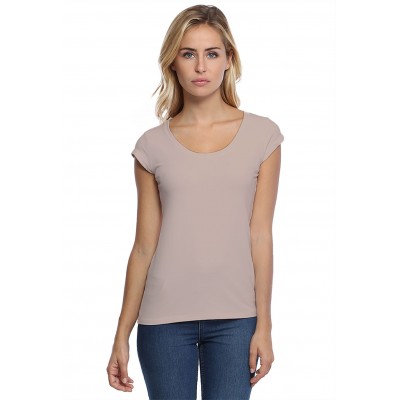 T-shirt col rond manches courtes en modal JOE02