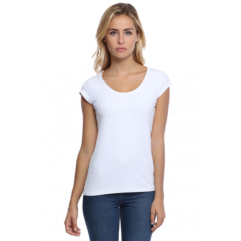 T-shirt col rond manches courtes en modal JOE02 T-shirt col rond manches courtes en modal JOE02
