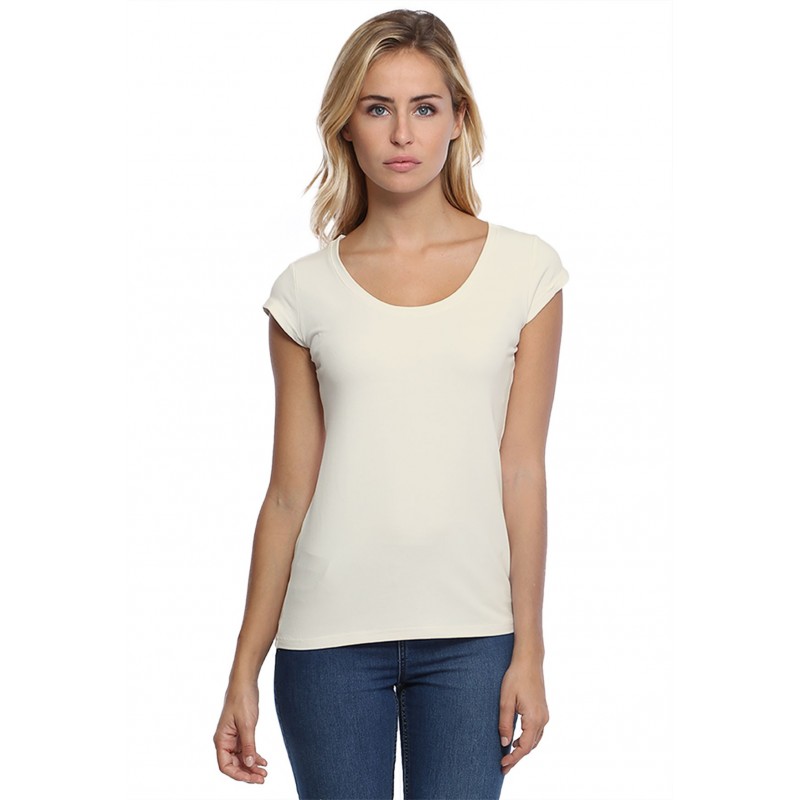 T-shirt col rond manches courtes en modal JOE02 T-shirt col rond manches courtes en modal JOE02