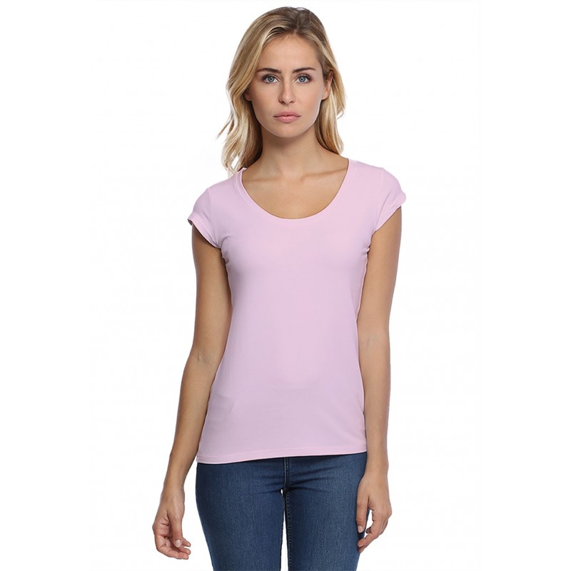 T-shirt col rond manches courtes en modal JOE02 T-shirt col rond manches courtes en modal JOE02