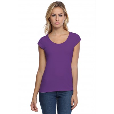 T-shirt col rond manches courtes en modal JOE02