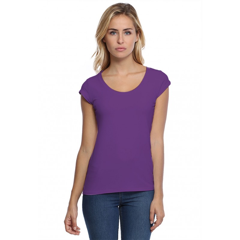 T-shirt col rond manches courtes en modal JOE02 T-shirt col rond manches courtes en modal JOE02
