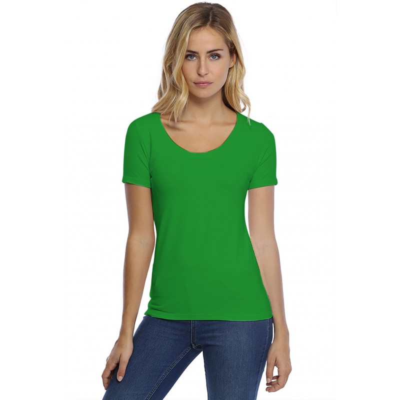T-shirt col rond manches courtes en modal JOE03