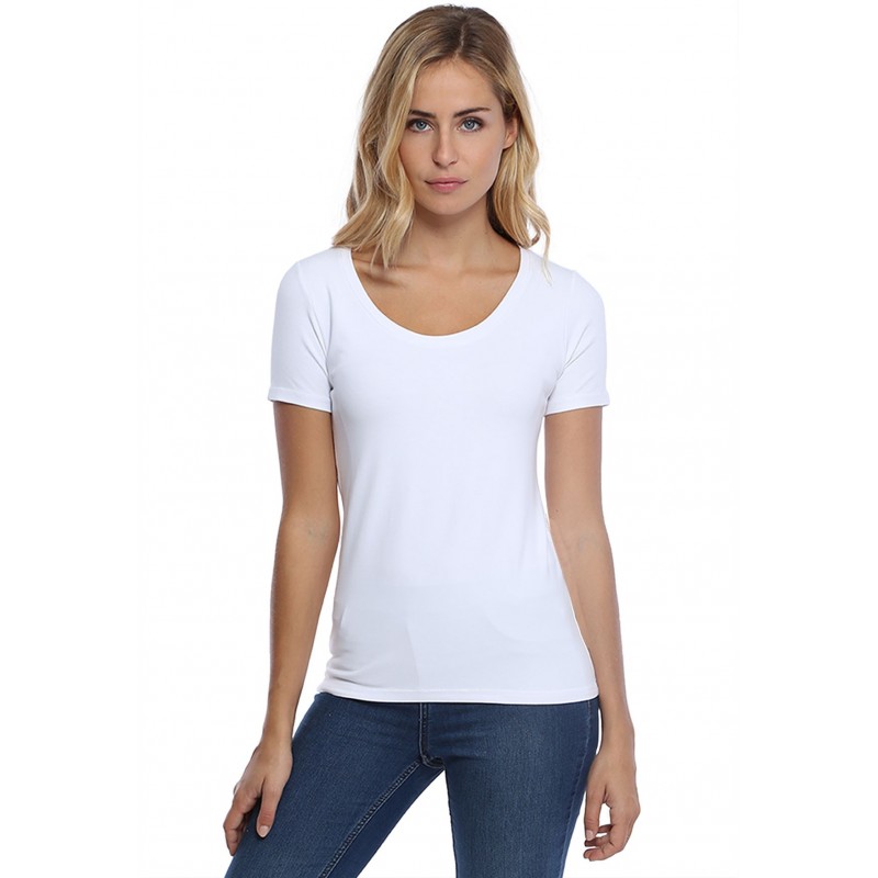 T-shirt col rond manches courtes en modal JOE03 T-shirt col rond manches courtes en modal JOE03