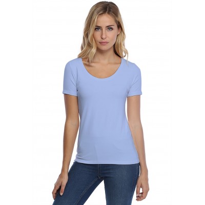 T-shirt col rond manches courtes en modal JOE03