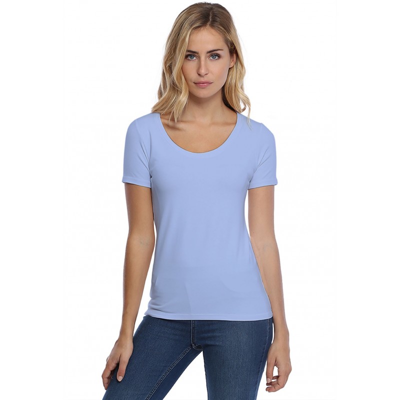 T-shirt col rond manches courtes en modal JOE03 T-shirt col rond manches courtes en modal JOE03