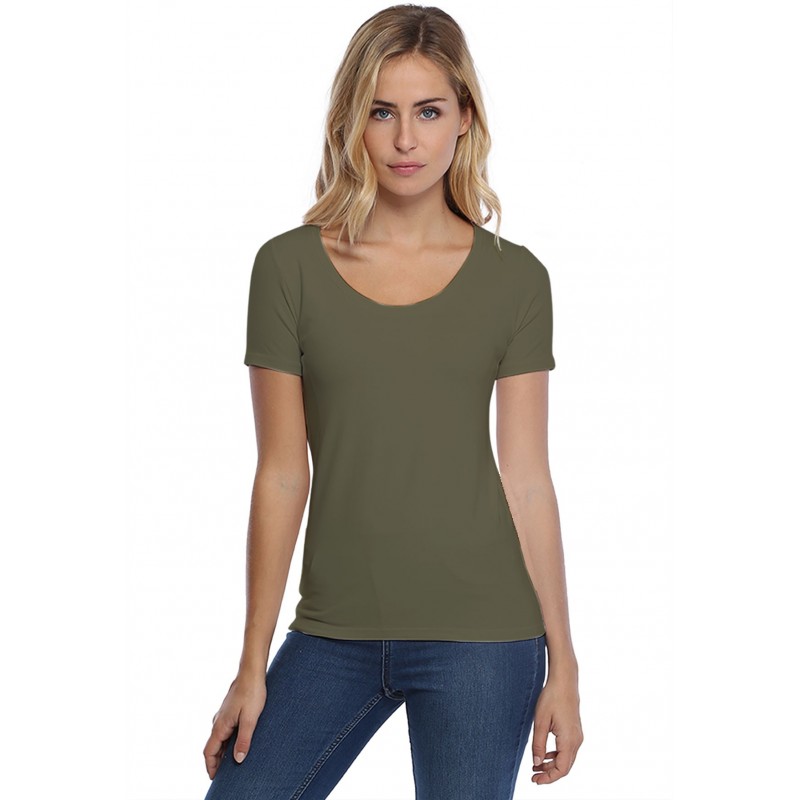 T-shirt col rond manches courtes en modal JOE03 T-shirt col rond manches courtes en modal JOE03
