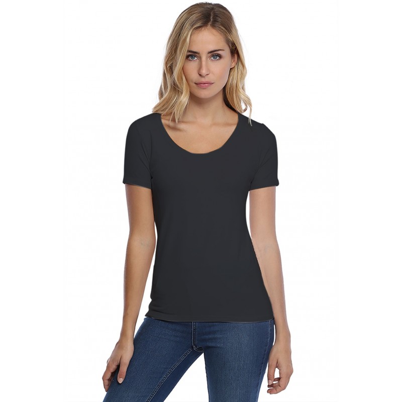 T-shirt col rond manches courtes en modal JOE03 T-shirt col rond manches courtes en modal JOE03