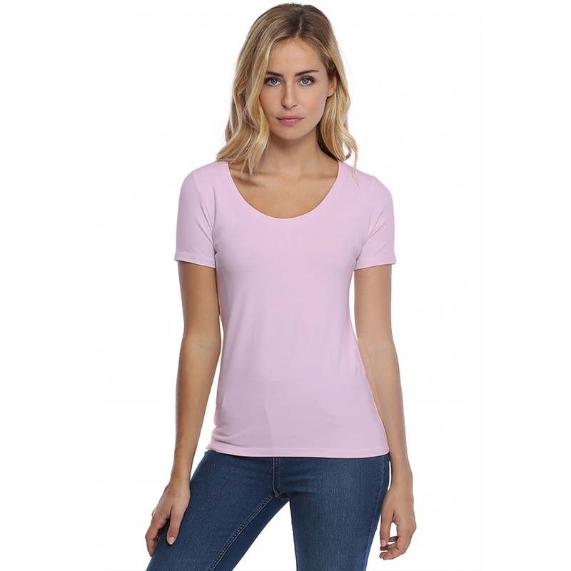 T-shirt col rond manches courtes en modal JOE03 T-shirt col rond manches courtes en modal JOE03