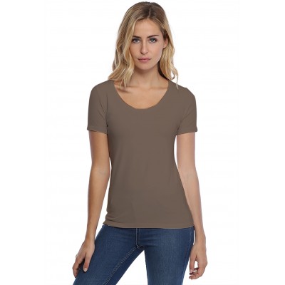 T-shirt col rond manches courtes en modal JOE03