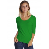T-shirt col rond manches 3-4 en modal JOE04
