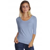 T-shirt col rond manches 3-4 en modal JOE04