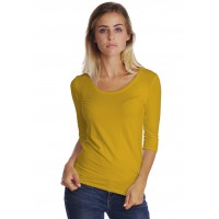 T-shirt col rond manches 3-4 en modal JOE04