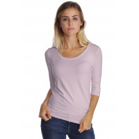 T-shirt col rond manches 3-4 en modal JOE04