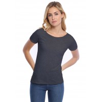 T-shirt col bateau manches courtes courtes en modal DOMI03