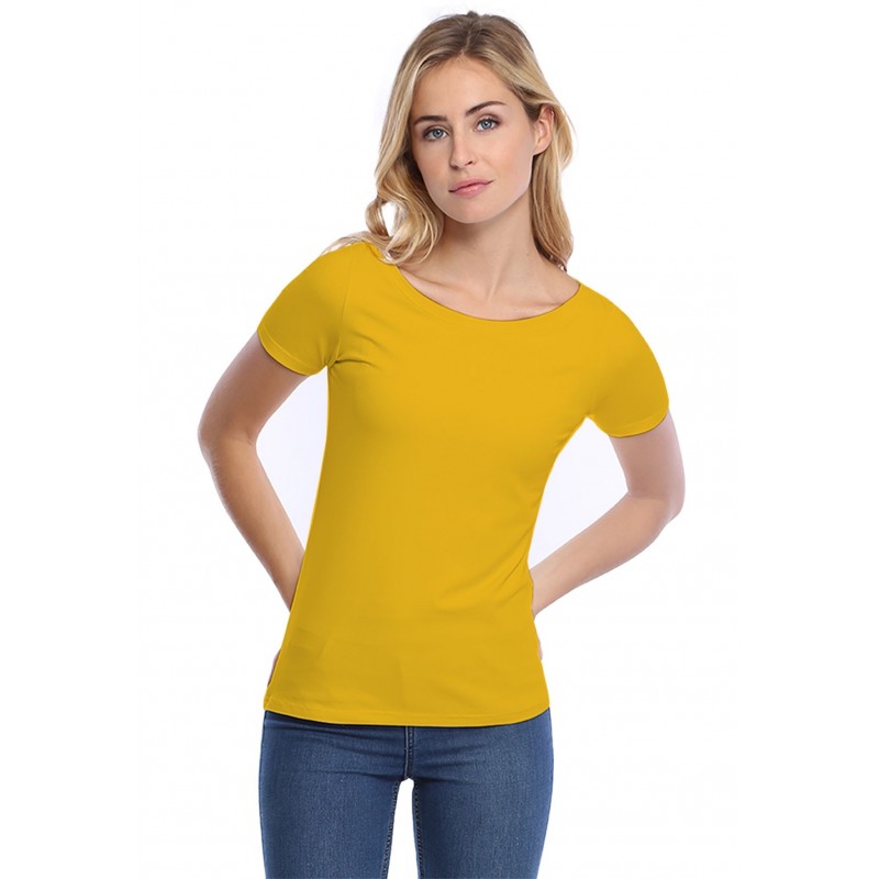T-shirt col bateau manches courtes courtes en modal DOMI03 T-shirt col bateau manches courtes courtes en modal DOMI03
