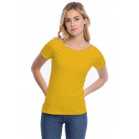 T-shirt col bateau manches courtes courtes en modal DOMI03