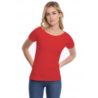 T-shirt col bateau manches courtes courtes en modal DOMI03