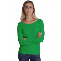 T-shirt col bateau manches longues en modal DOMI05