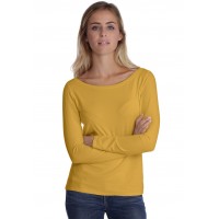 T-shirt col bateau manches longues en modal DOMI05