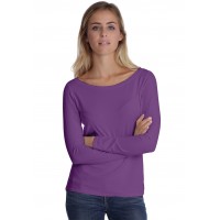 T-shirt col bateau manches longues en modal DOMI05