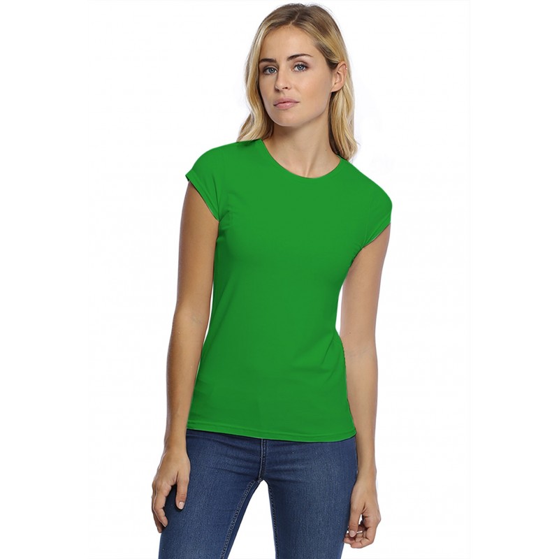 T-shirt coupe droite ras du cou manches courtes capes en modal SACHA02 T-shirt coupe droite ras du cou manches courtes capes en modal SACHA02