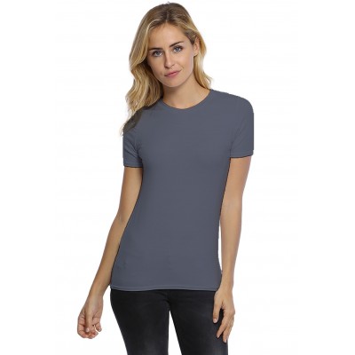 T-shirt coupe droite col ras du cou bande rapportée en modal SACHA03