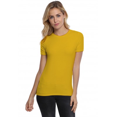 T-shirt coupe droite col ras du cou bande rapportée en modal SACHA03