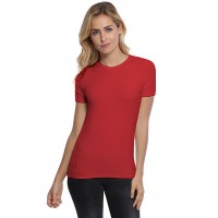 T-shirt coupe droite col ras du cou bande rapportée en modal SACHA03