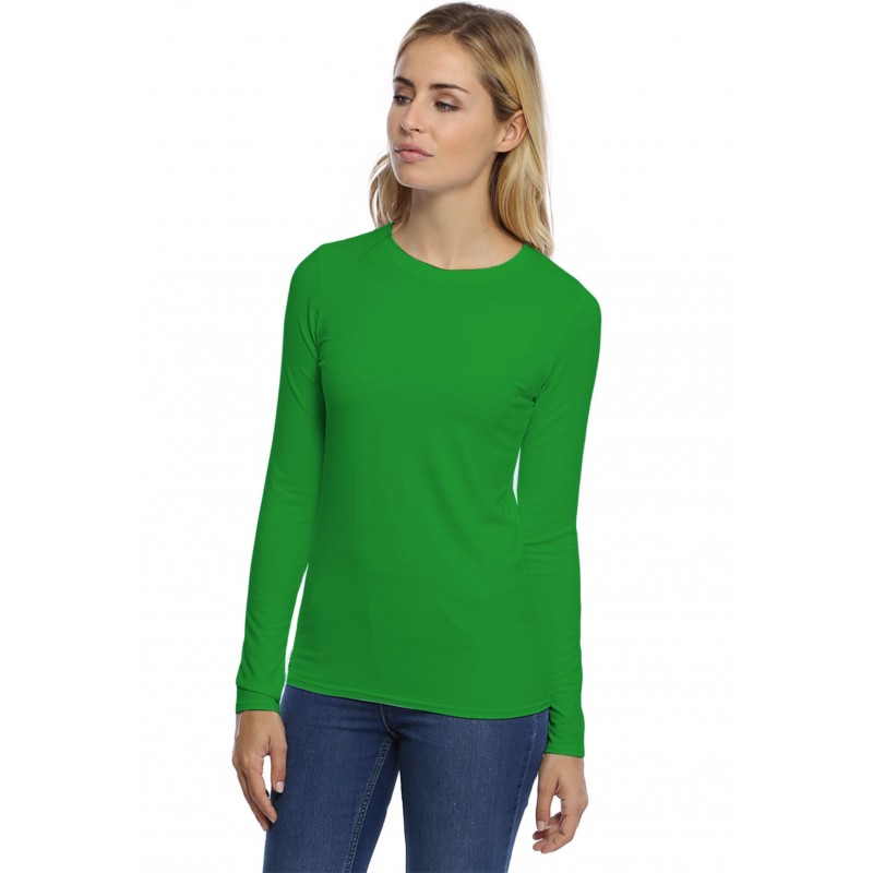 T-shirt coupe droite col ras du cou manches longues en modal SACHA05 T-shirt coupe droite col ras du cou manches longues en modal SACHA05