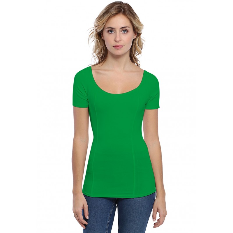 T-shirt avec surpiqures manches courtes en modal CATE03 T-shirt avec surpiqures manches courtes en modal CATE03