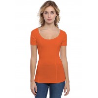 T-shirt avec surpiqures manches courtes en modal CATE03