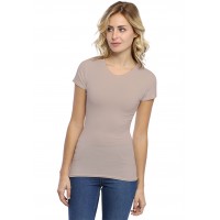 T-shirt ras du cou manches courtes en modal KATY02