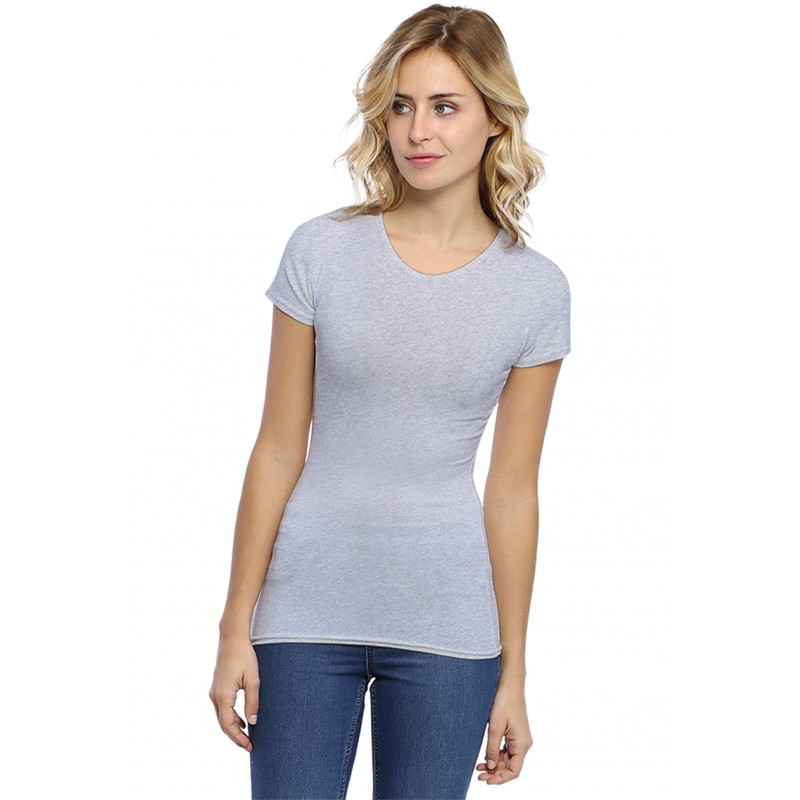 T-shirt ras du cou manches courtes en modal KATY02 T-shirt ras du cou manches courtes en modal KATY02