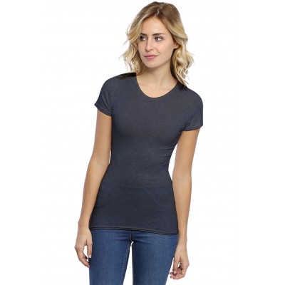 T-shirt ras du cou manches courtes en modal KATY02