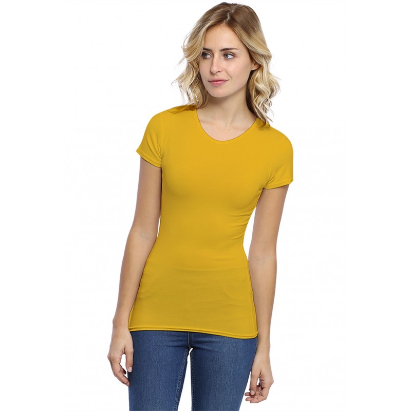 T-shirt ras du cou manches courtes en modal KATY02 T-shirt ras du cou manches courtes en modal KATY02