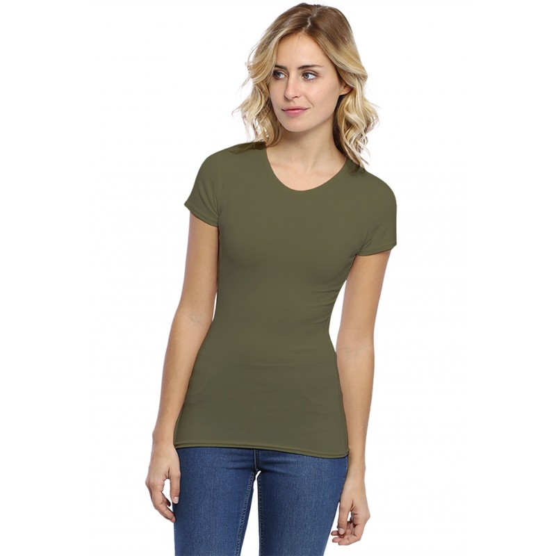 T-shirt ras du cou manches courtes en modal KATY02 T-shirt ras du cou manches courtes en modal KATY02