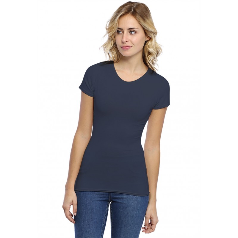 T-shirt ras du cou manches courtes en modal KATY02 T-shirt ras du cou manches courtes en modal KATY02