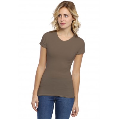 T-shirt ras du cou manches courtes en modal KATY02
