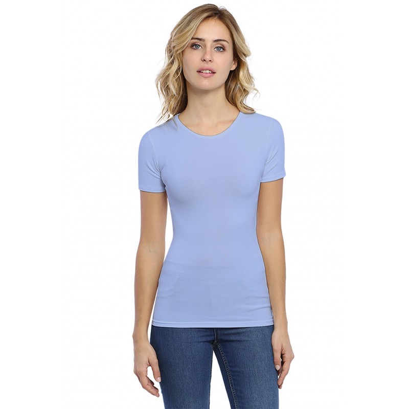 T-shirt ras du cou manches courtes en modal KATY03 T-shirt ras du cou manches courtes en modal KATY03