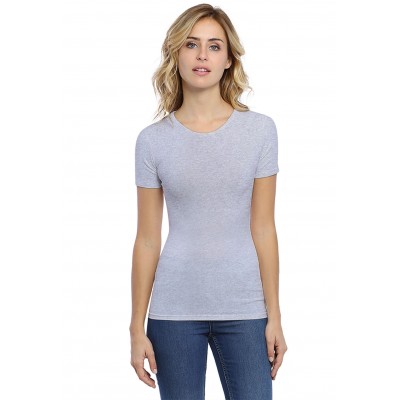 T-shirt ras du cou manches courtes en modal KATY03