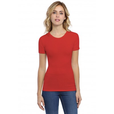 T-shirt ras du cou manches courtes en modal KATY03