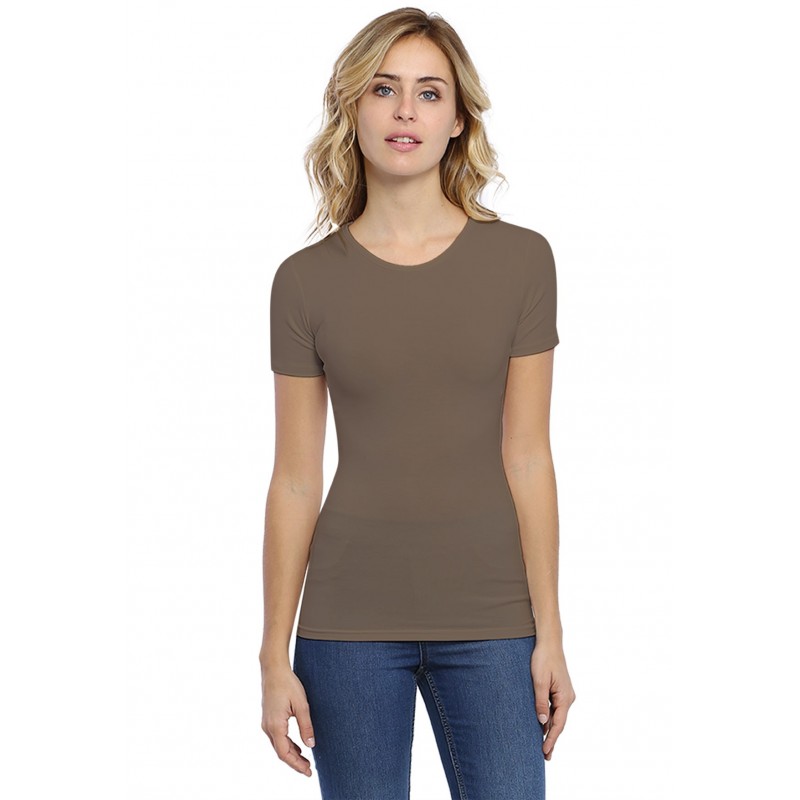 T-shirt ras du cou manches courtes en modal KATY03 T-shirt ras du cou manches courtes en modal KATY03