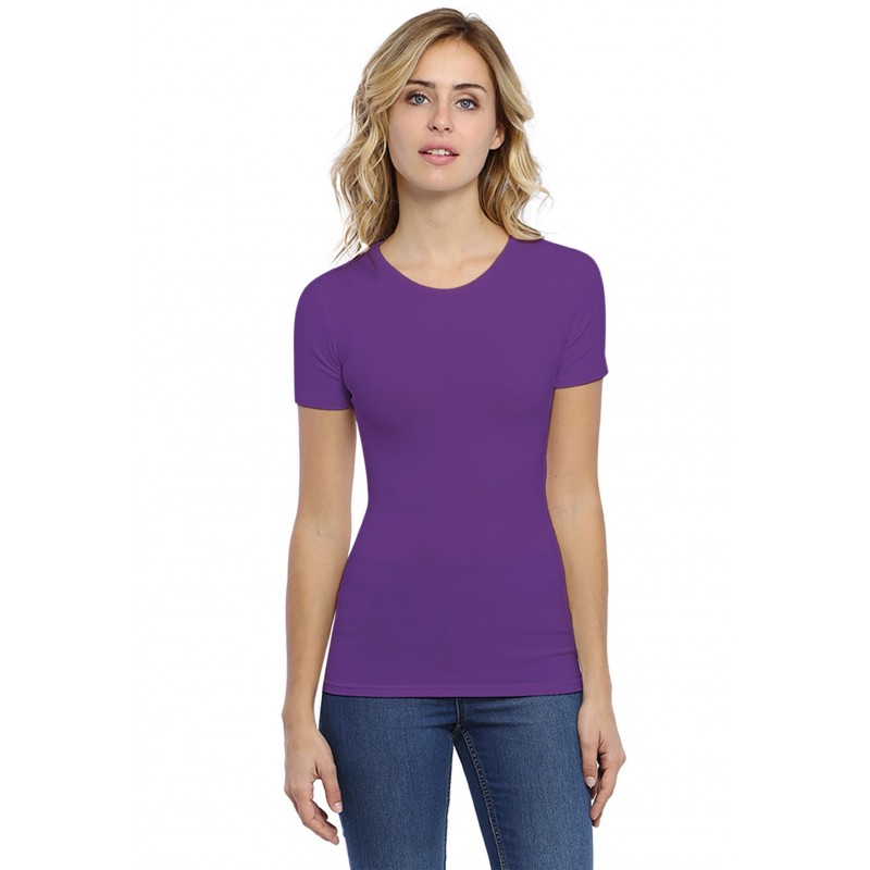 T-shirt ras du cou manches courtes en modal KATY03 T-shirt ras du cou manches courtes en modal KATY03